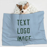 Custom Light Blue Green Pet Blanket