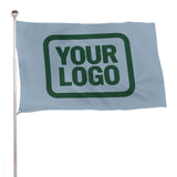 Custom Light Blue Green Flag