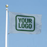 Custom Light Blue Green Flag