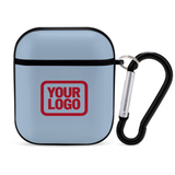 Custom Light Blue Red AirPods Case