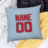 Custom Light Blue Red Pillowcase