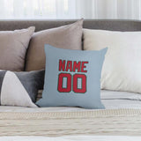 Custom Light Blue Red Pillowcase