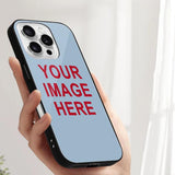 Custom Light Blue Red Phone Case