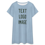 Custom Light Blue Dark Green Nachthemd