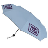 Custom Light Blue Purple Automatic Umbrella