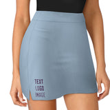 Custom Light Blue Purple A-Line Skort