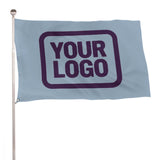 Custom Light Blue Purple Flag