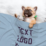 Custom Light Blue Purple Pet Blanket