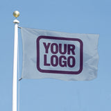 Custom Light Blue Purple Flag