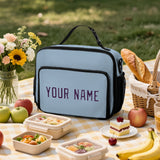 Custom Light Blue Purple Lunch Bag