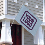 Custom Light Blue Purple Flag