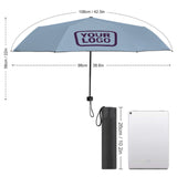 Custom Light Blue Purple Automatic Umbrella