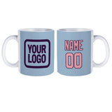 Custom Light Blue Light Pink Mug