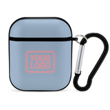 Custom Light Blue Light Pink AirPods Case