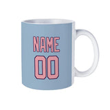 Custom Light Blue Light Pink Mug