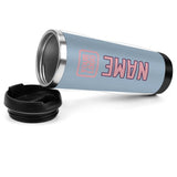 Custom Light Blue Light Pink Stainless Steel Water Cup