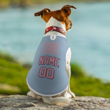 Custom Light Blue Light Pink Pet Vest