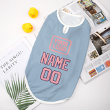 Custom Light Blue Light Pink Pet Vest