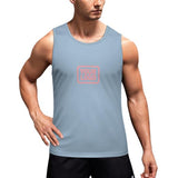 Custom Light Blue Light Pink Men's Tank Top