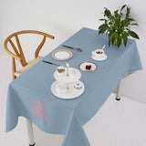 Custom Light Blue Purple Square Table Cloth
