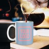 Custom Light Blue Light Pink Mug