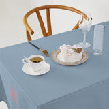 Custom Light Blue Purple Square Table Cloth