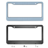 Custom Light Blue Light Blue License Plate Frame