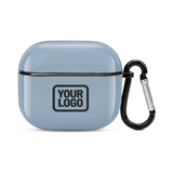 Custom Light Blue Black AirPods Case (3rd Generation)