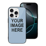 Custom Light Blue Black Phone Case