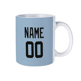 Custom Light Blue Black Mug