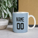 Custom Light Blue Black Mug