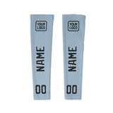 Custom Light Blue Black Arm Sleeve
