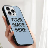 Custom Light Blue Black Phone Case