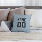 Custom Light Blue Black Pillowcase