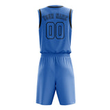 Custom Light Blue Light Blue Basketball Set