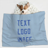 Custom Light Blue Sky Blue Pet Blanket