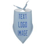 Custom Light Blue Sky Blue Pet Scarf