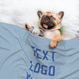 Custom Light Blue Sky Blue Pet Blanket