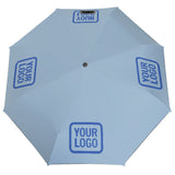 Custom Light Blue Sky Blue Automatic Umbrella