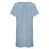 Custom Light Blue Sky Blue Nachthemd
