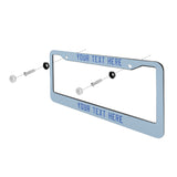Custom Light Blue Sky Blue License Plate Frame
