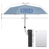 Custom Light Blue Sky Blue Automatic Umbrella