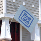 Custom Light Blue Sky Blue Flag