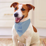 Custom Light Blue Sky Blue Pet Scarf