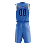 Custom Light Blue Sky Blue Basketball Set