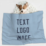 Custom Light Blue Blue Pet Blanket
