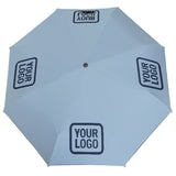 Custom Light Blue Blue Automatic Umbrella