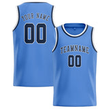 Custom Light Blue & Blue Colors Design Sports Basketball Jersey