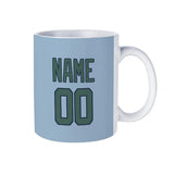 Custom Light Blue Blue Green Mug