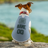 Custom Light Blue Blue Green Pet Vest
